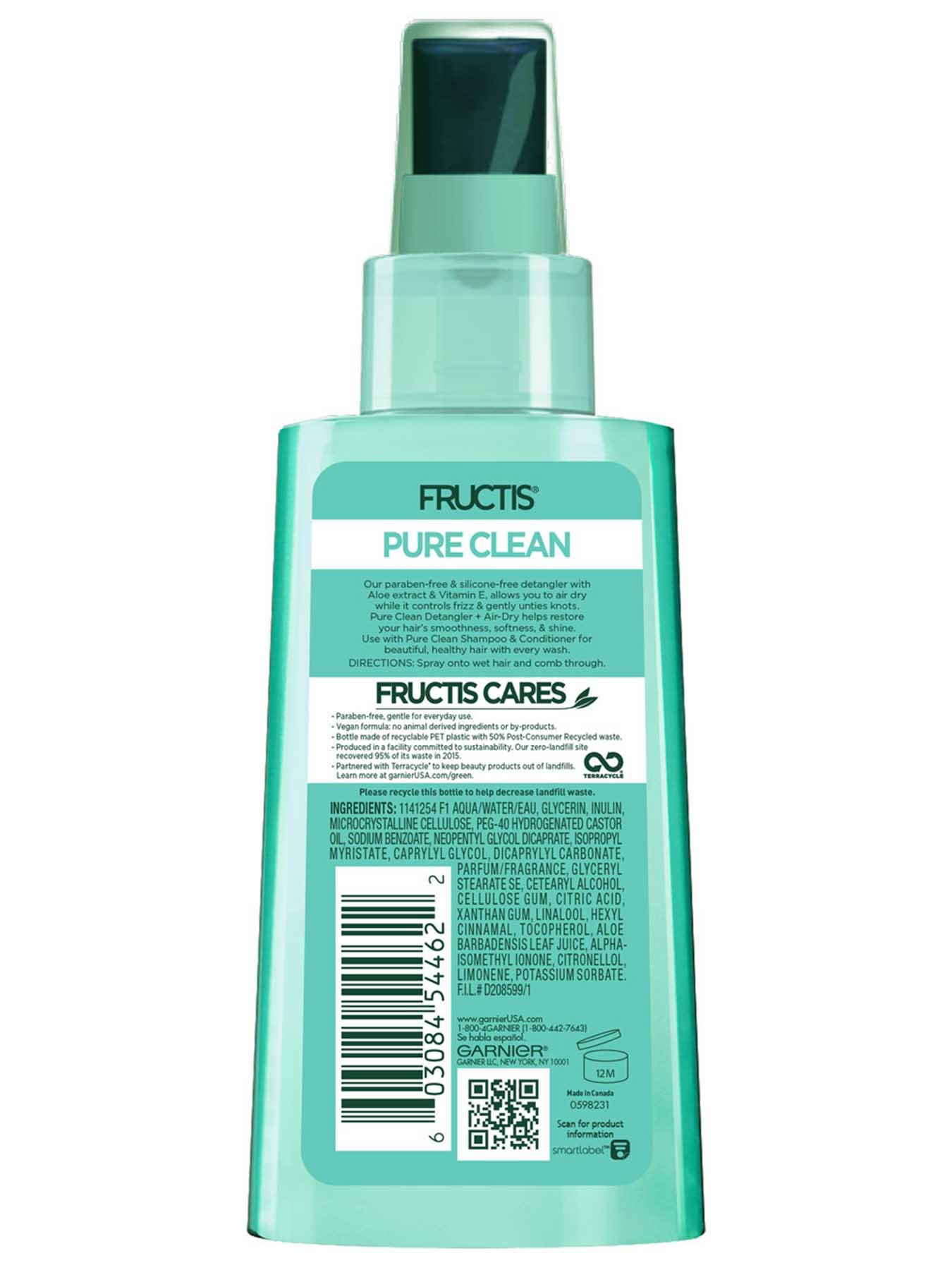 Back view of Pure Clean Detangler Plus Air Dry.